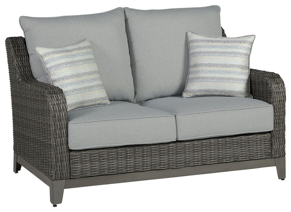 Elite Park - Gray - Loveseat w/Cushion - Simple Home Plus