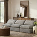 Indulge - Velvet 3 Seat Modular Armless Sofa - Simple Home Plus
