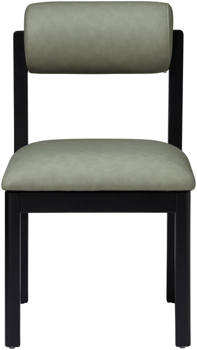 Roundhill - Faux Leather Dining Chair (Set of 2) - Black Frame - Simple Home Plus