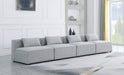 Cube - Linen Modular 4 Seat Armless Sofa - Simple Home Plus
