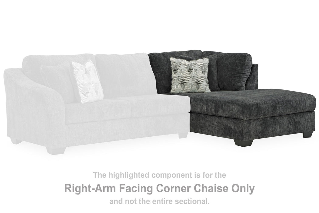 Biddeford - Raf Corner Chaise - Shadow - Simple Home Plus
