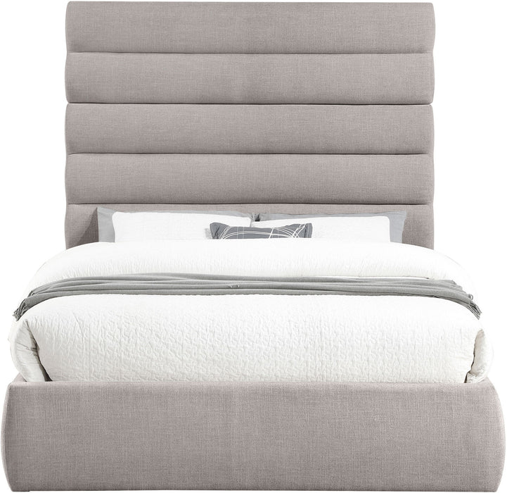Adam - Linen Fabric Bed With 70.5" Headboard - Simple Home Plus