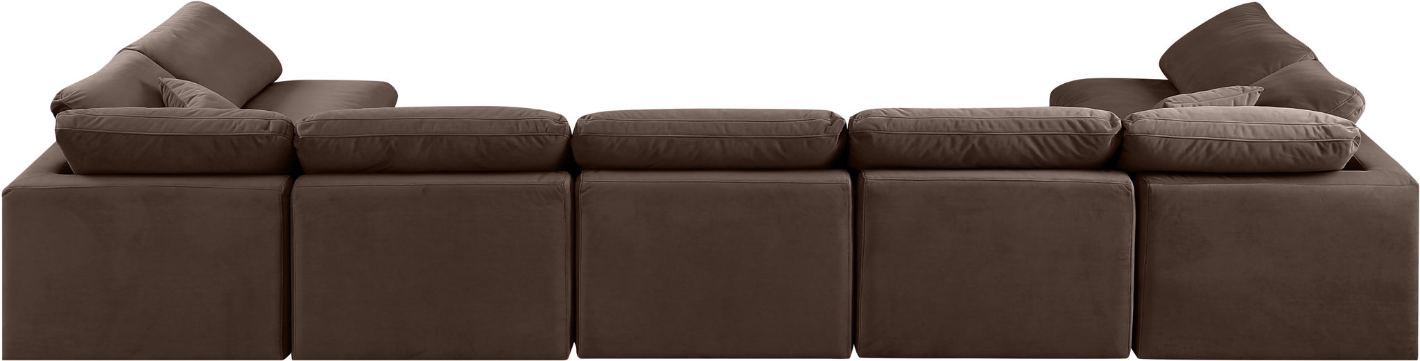 Indulge - Velvet 7 Piece Modular U-Shaped Sectional - Simple Home Plus