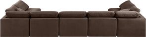 Indulge - Velvet 7 Piece Modular U-Shaped Sectional - Simple Home Plus