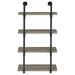 Elmcrest - 4-Shelf Wall Bookshelf - Simple Home Plus