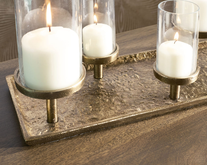 Wallmond - Antique Brass Finish - Candle Holder - Simple Home Plus