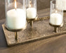 Wallmond - Antique Brass Finish - Candle Holder - Simple Home Plus