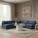 Indulge - Linen 5 Piece Modular Corner Armless Sectional - Simple Home Plus