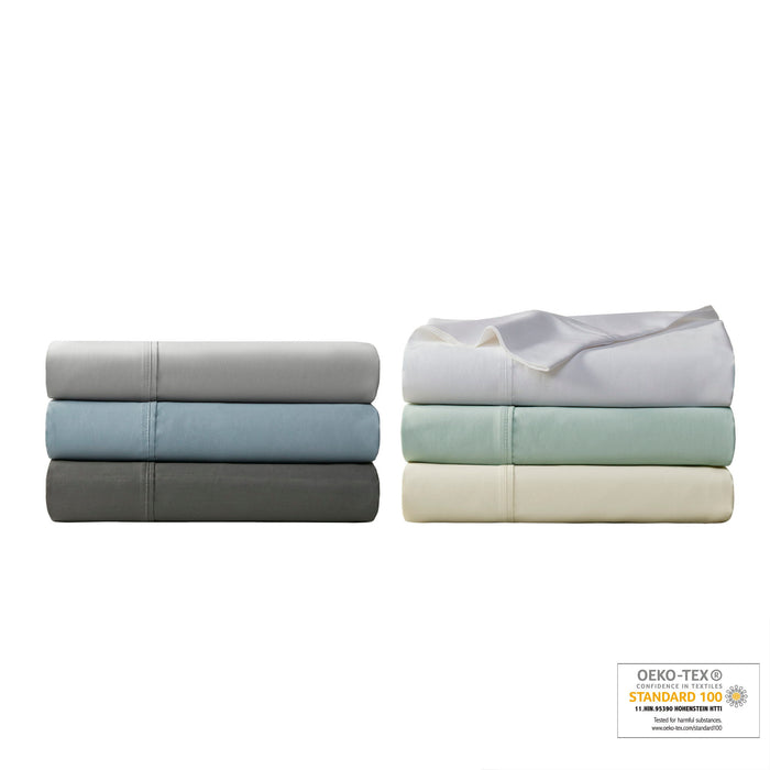 1000 Thread Count - California King HeiQ Smart Temperature Blend 4 Piece Sheet Set - White