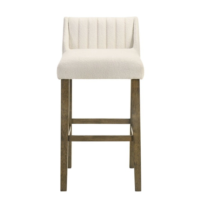Fauna - Modern Transitional Wood Bar Height Kitchen Bar Stool - Simple Home Plus