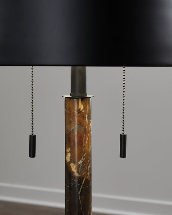 Alanbert - Brown / Black - Metal Table Lamp - Simple Home Plus