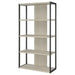 Loomis - 72" 4-Shelf Bookshelf - Whitewashed Gray - Simple Home Plus
