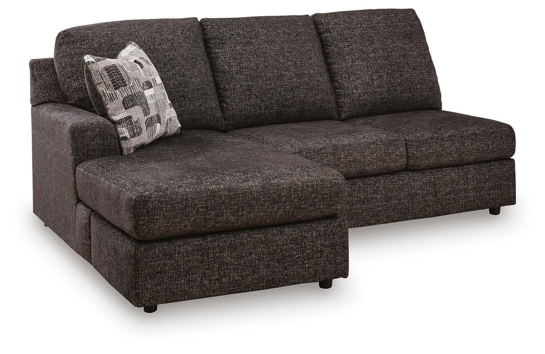 Lentiz - LAF Sofa Chaise - Onyx - Simple Home Plus