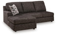 Lentiz - LAF Sofa Chaise - Onyx - Simple Home Plus