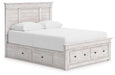 Makidern - Panel Storage Bed With 2 Under Bed Storage Units - Simple Home Plus