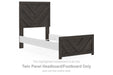 Prendonea - Twin Panel Headboard/Footboard - Charcoal - Simple Home Plus