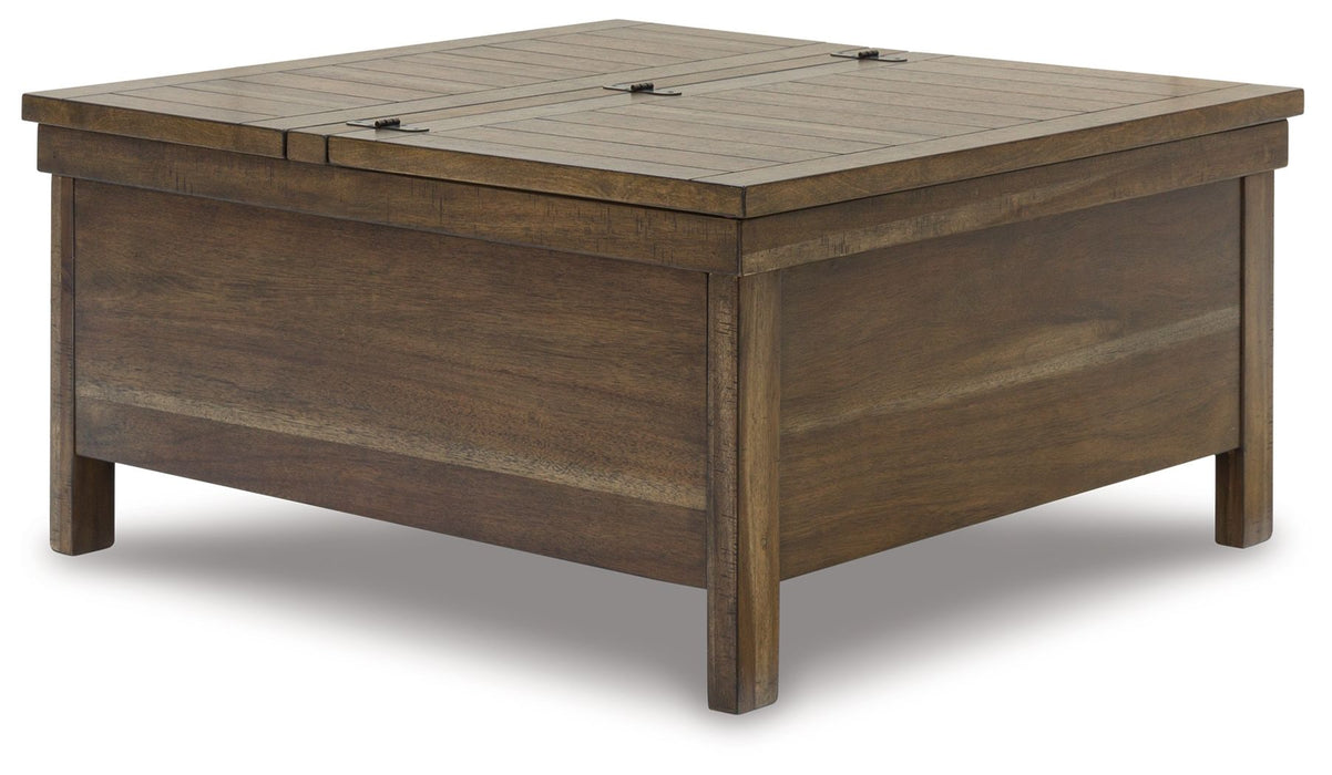 Moriville - Grayish Brown - Lift Top Cocktail Table - Simple Home Plus