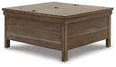 Moriville - Grayish Brown - Lift Top Cocktail Table - Simple Home Plus
