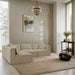 Shaggy - 4 Piece Modular Sectional - Simple Home Plus