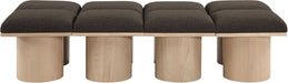 Pavilion - 8 Piece Modular Bench With Natural Base - Simple Home Plus