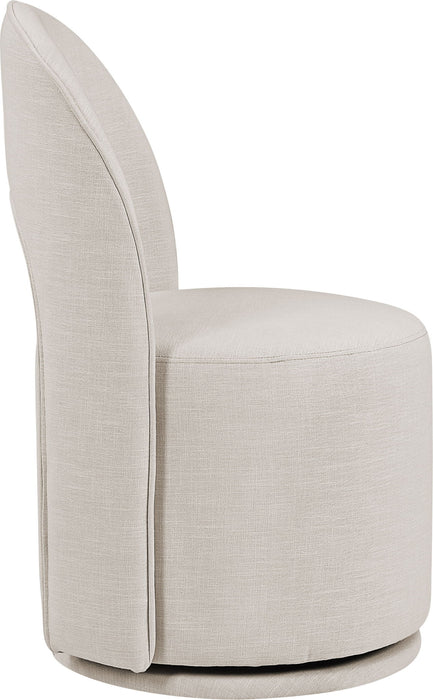 Cirelle - Linen Textured Performance Fabric Dining Chair (Set of 2) - Simple Home Plus
