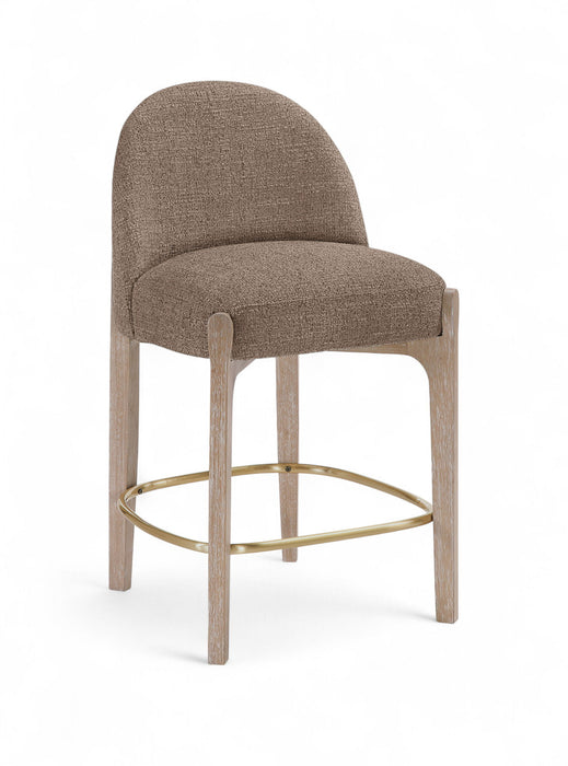 Torino - Counter Stool With Brushed Natural Base - Simple Home Plus