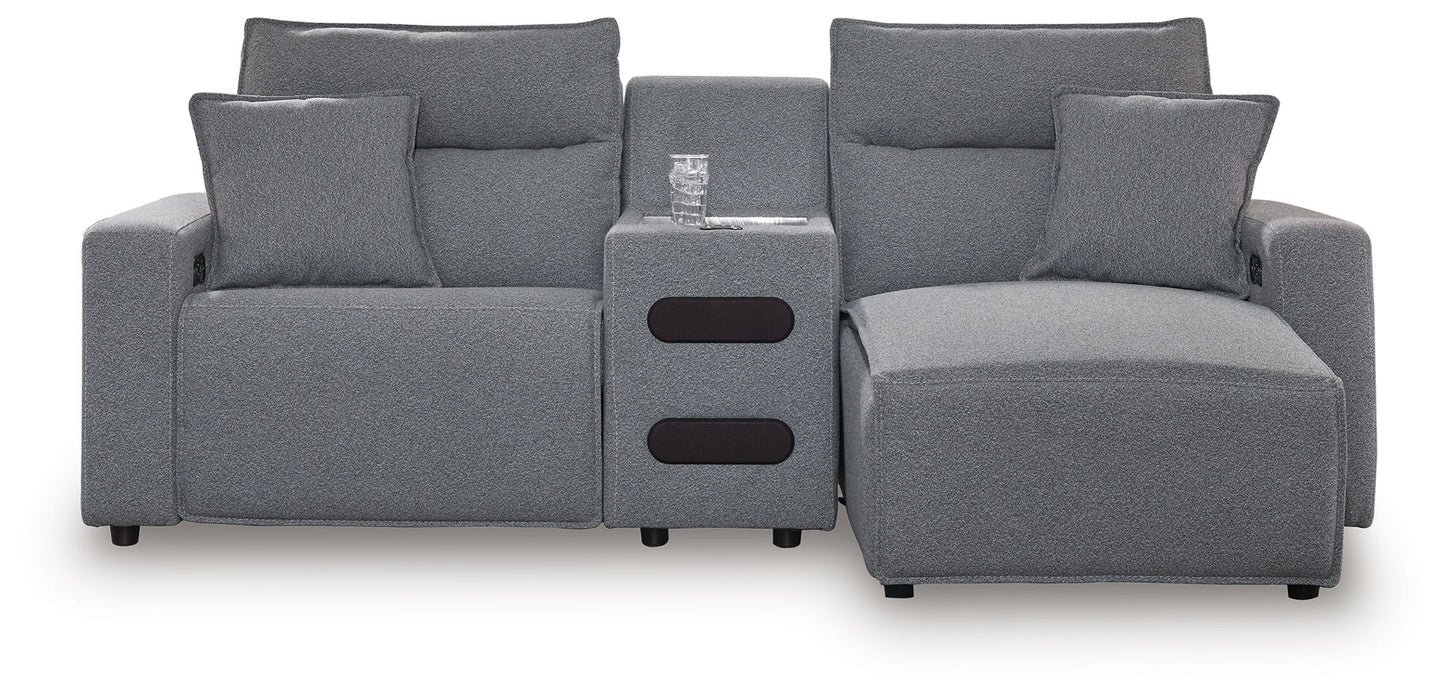 ModMax II - Salt And Pepper - Reclining Sectional - Simple Home Plus