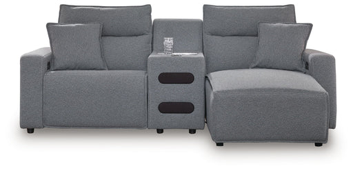 ModMax II - Salt And Pepper - Reclining Sectional - Simple Home Plus
