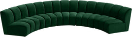 Infinity - 5 Piece Velvet Modular Sectional - Simple Home Plus