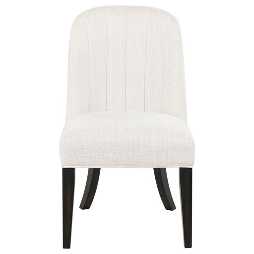 Leandro - Upholstered Dining Side Chair (Set of 2) - Cream - Simple Home Plus