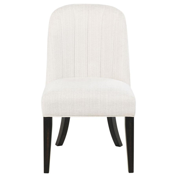 Leandro - Upholstered Dining Side Chair (Set of 2) - Cream - Simple Home Plus