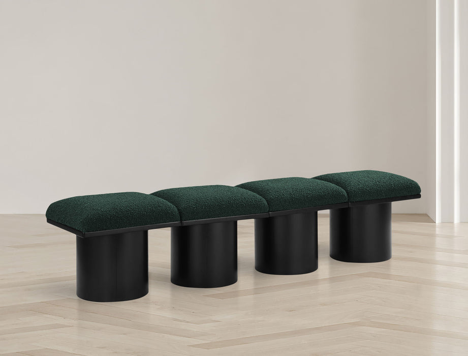 Pavilion - 4 Piece Modular Bench With Black Base - Simple Home Plus