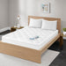 Quiet Nights - Queen Waterproof Diamond Quilting Down Alternative Mattress Pad - White - Simple Home Plus