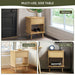 Teagan - Accent Side Table With Drawer Storage & Lower Open Shelf - Natural - Simple Home Plus