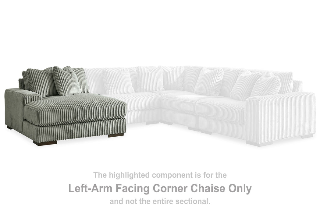 Lindyn - LAF Corner Chaise - Fog - Simple Home Plus