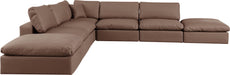 Comfy - 7 Piece Faux Leather Modular Corner Sectional - Simple Home Plus