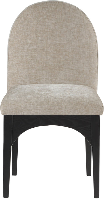 Waldorf - Chenille Dining Side Chair With Black Legs - Simple Home Plus