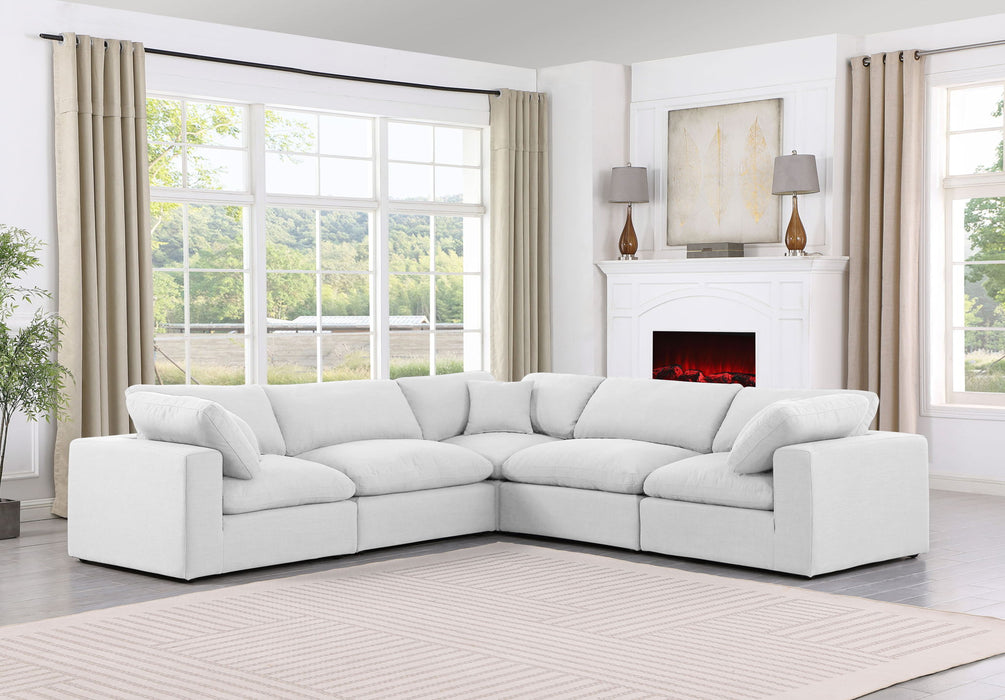 Comfy - 5 Piece Linen Modular Corner Sectional - Simple Home Plus