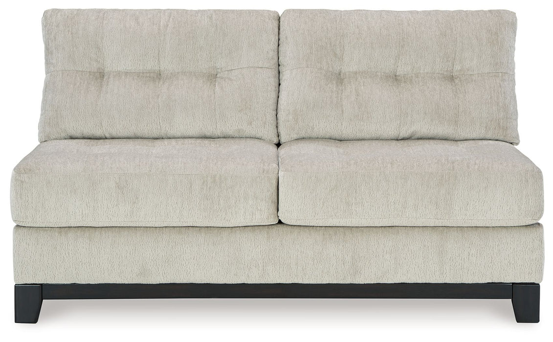 Maxon Place - Armless Loveseat - Stone - Simple Home Plus