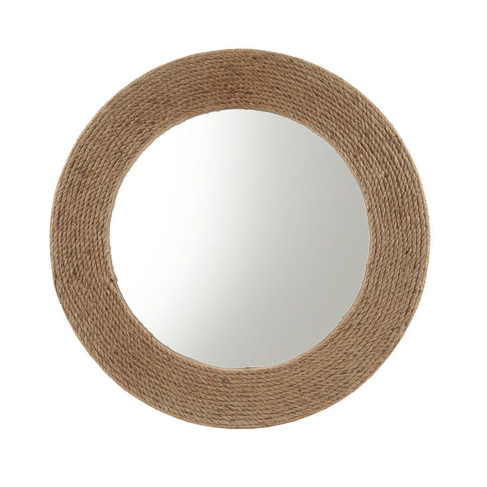 Cove - Round Jute Mirror - Brown - Simple Home Plus