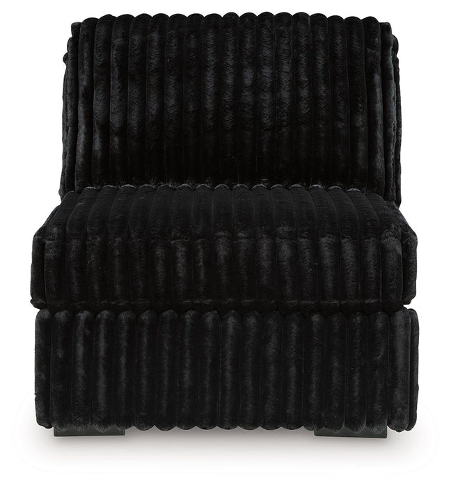 Midnight-Madness - Armless Chair - Onyx - Simple Home Plus