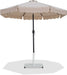 Amalfi - Aluminum Patio Umbrella - White Base / Black Pole - Simple Home Plus