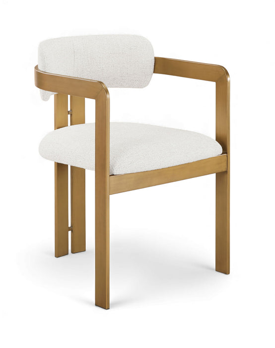 Aurum - Linen Textured Fabric Upholstered Dining Chair (Set of 2) - Simple Home Plus