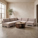 Hammond - Velvet Performance Fabric Upholstered 5 Piece Armless Sectional - Simple Home Plus