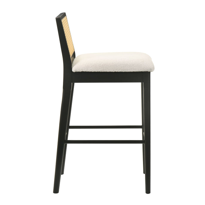 Tobias - Coastal Modern Wood Bar Height Kitchen Bar Stool - Simple Home Plus