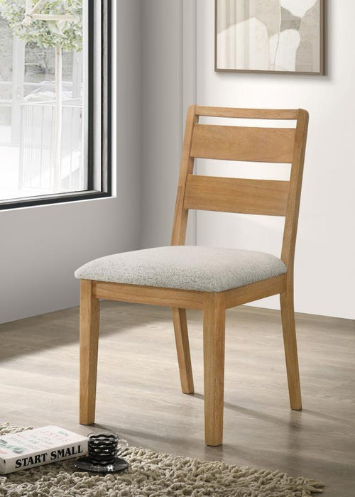 Duncan - Ladder Back Dining Side Chair (Set of 2) - Washed Oak - Simple Home Plus