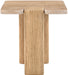 Ravenna - Genuine Fabric Travertine And Oak Wood Table - Simple Home Plus