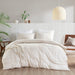Porter - California King Soft Washed Pleated Duvet Cover Set - Neutral - Simple Home Plus