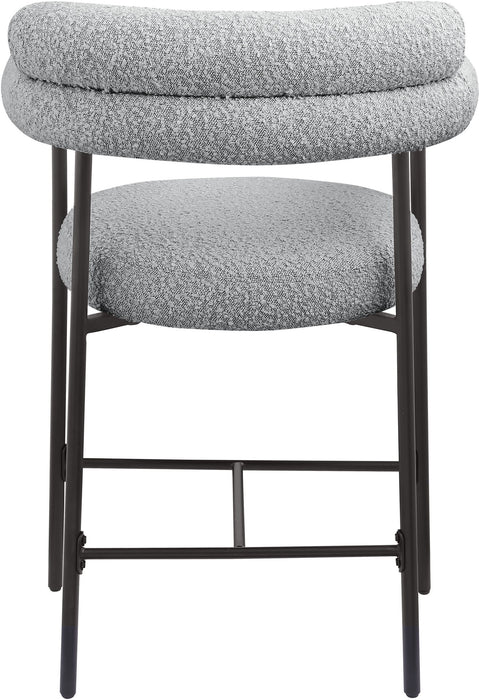 Blake - Counter Stool With Black Base (Set of 2) - Simple Home Plus