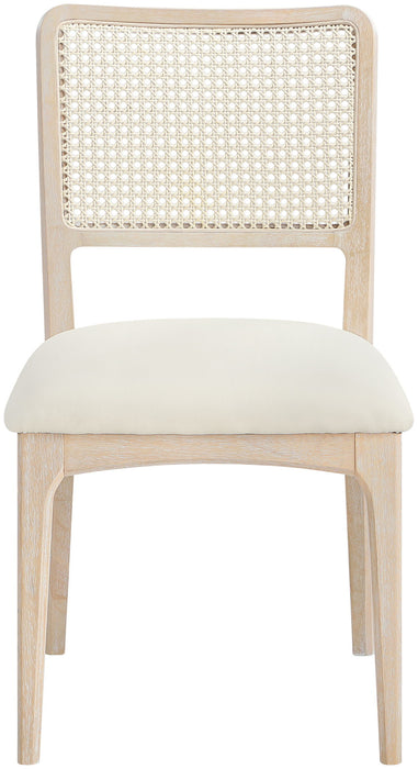 Atrium - Upholstered Seat Dining Chair With Brushed Natural Base (Set of 2) - Simple Home Plus